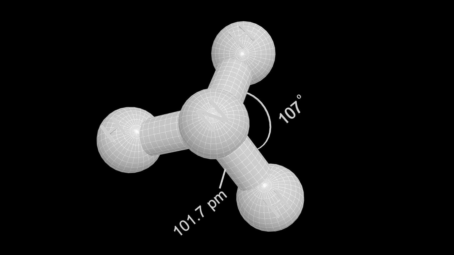 Ammonia 3D Model NH3 3D model_6