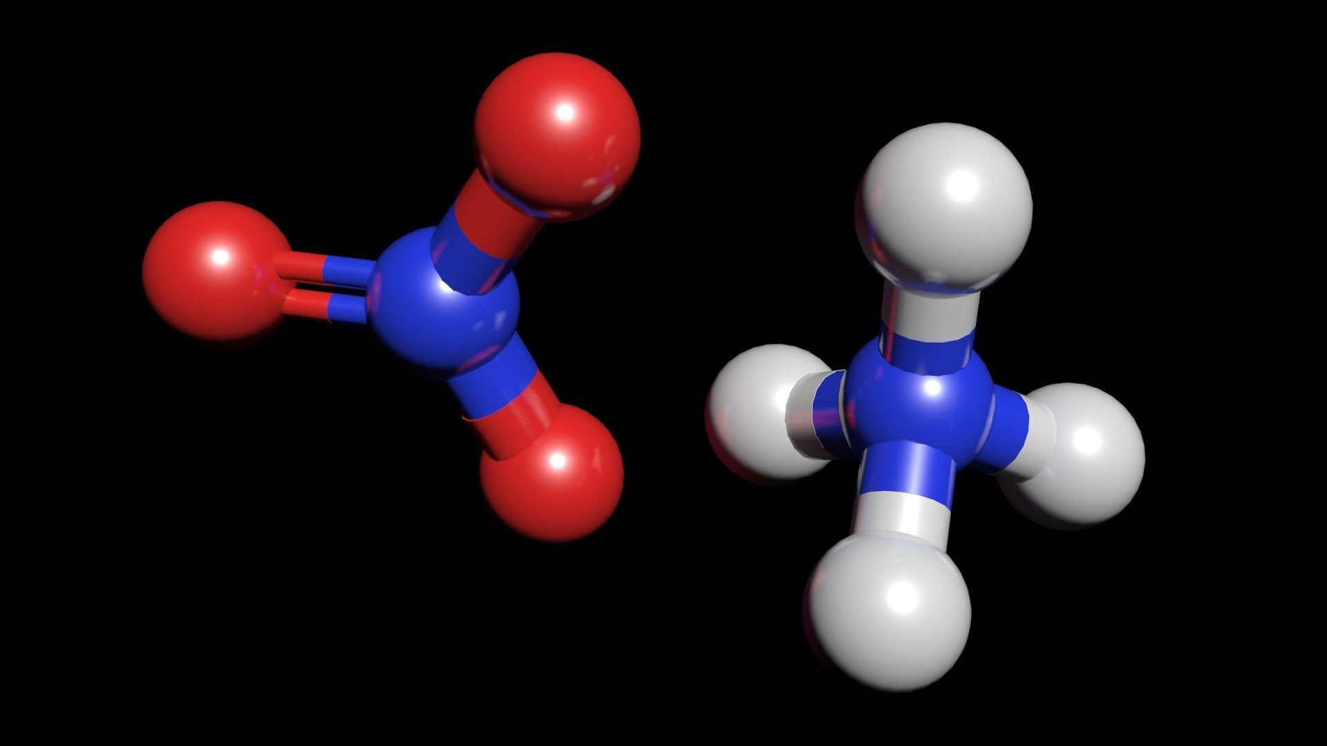 Ammonium Nitrate 3D model NH4NO3 3D model_3