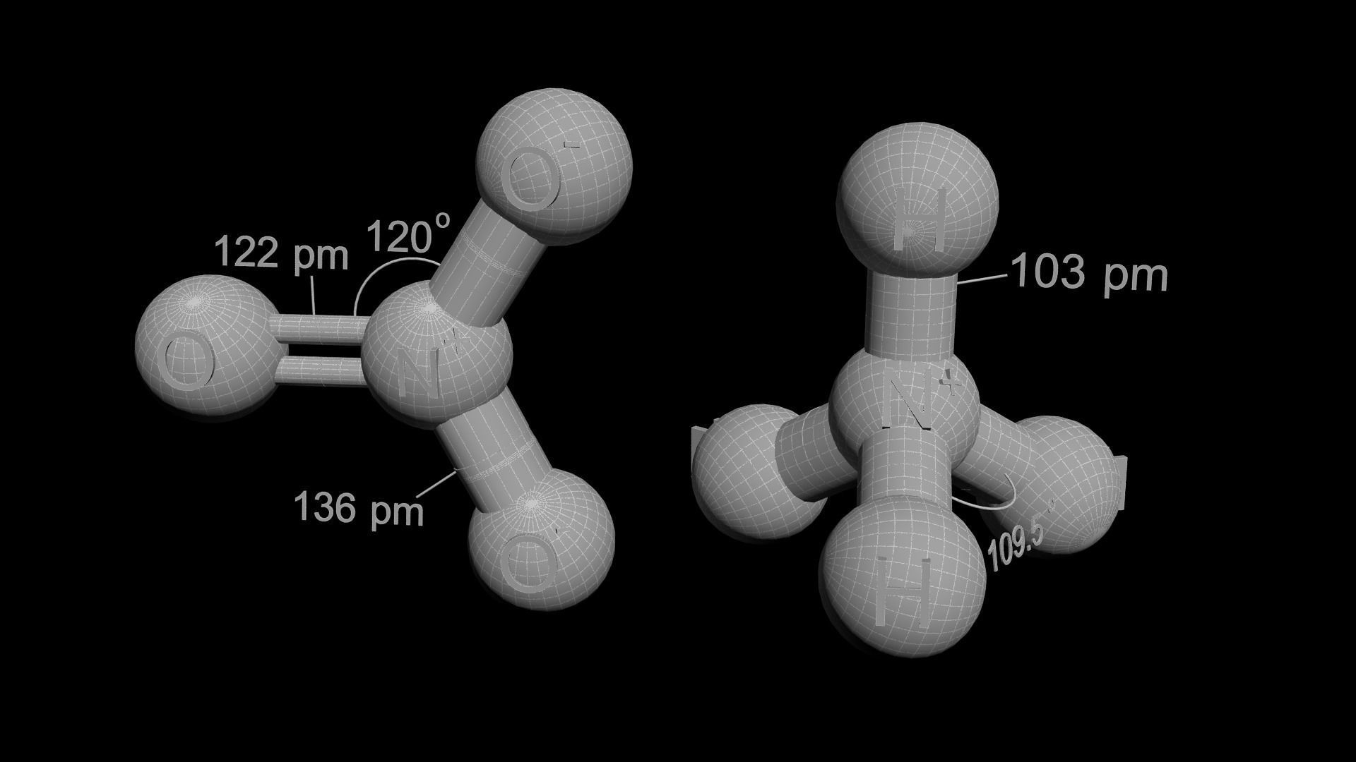 Ammonium Nitrate 3D model NH4NO3 3D model_5