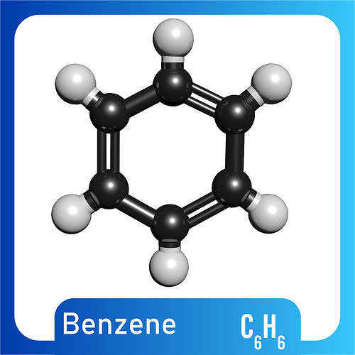  Benzene 3D Model C6H6 3D model