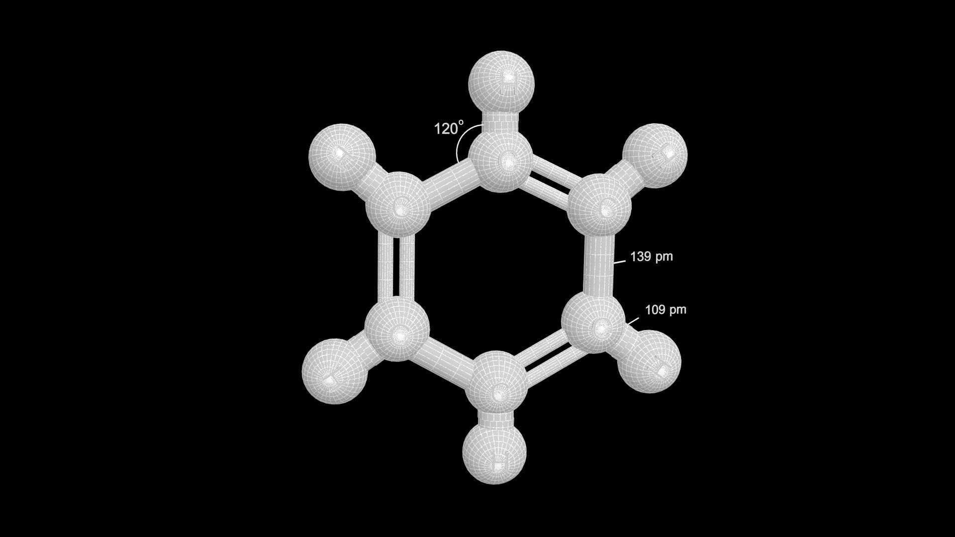  Benzene 3D Model C6H6 3D model_5