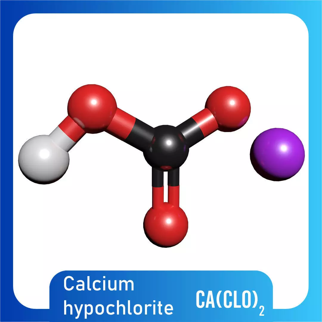 Bleaching Powder 3D Model Calcium hypochlorite Ca ClO2 3D model_0