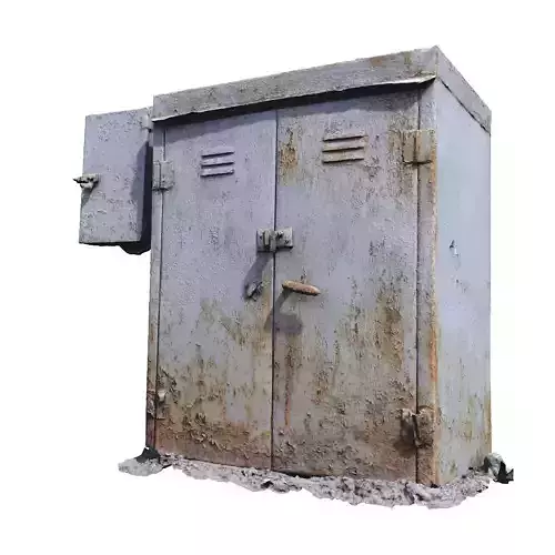 Electrical box withe scan 9 Low-poly 3D model