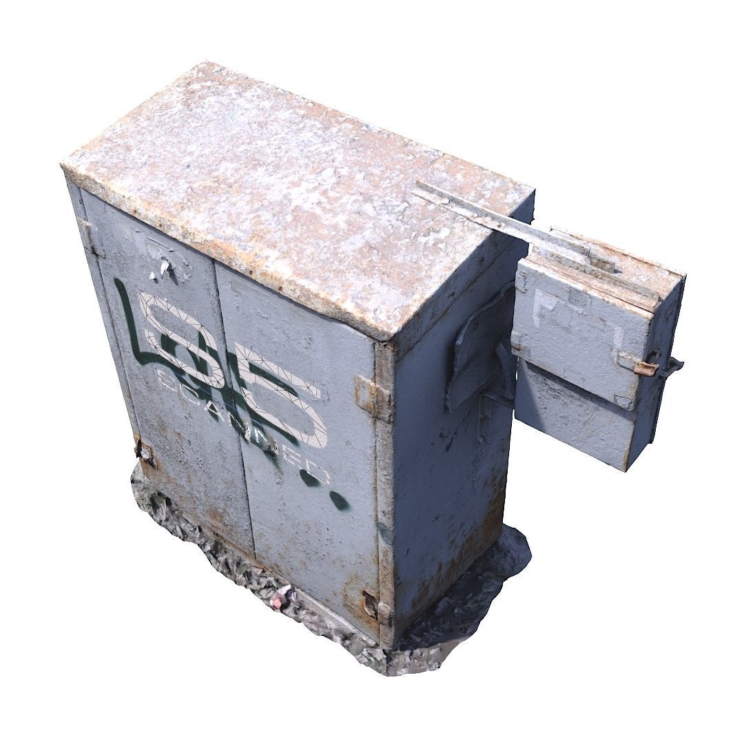 Electrical box withe scan 9 Low-poly 3D model_7