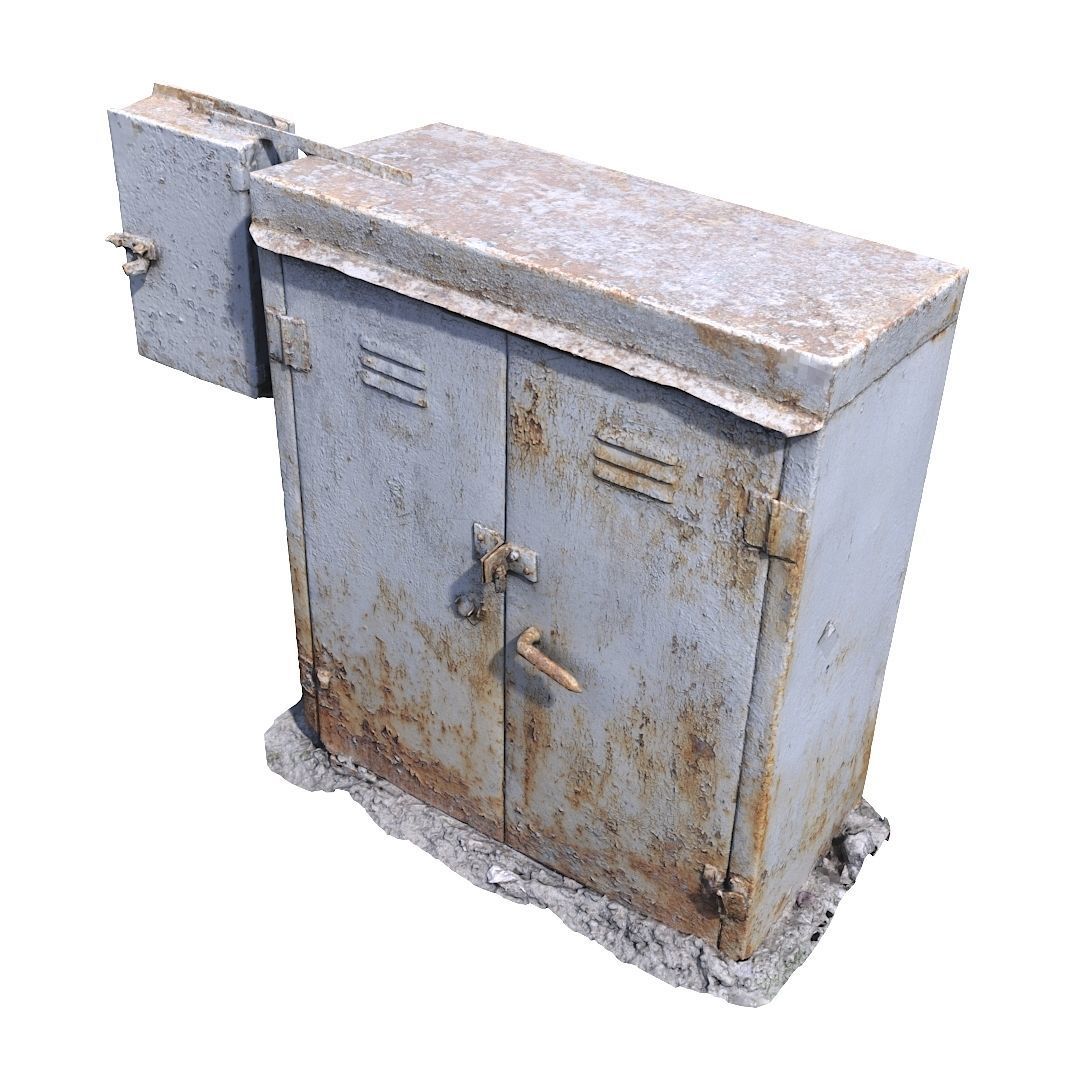 Electrical box withe scan 9 Low-poly 3D model_6