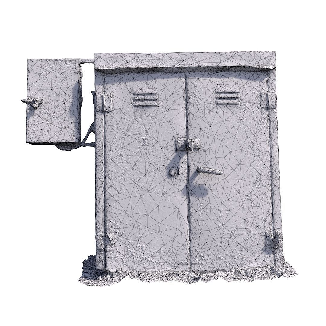 Electrical box withe scan 9 Low-poly 3D model_9