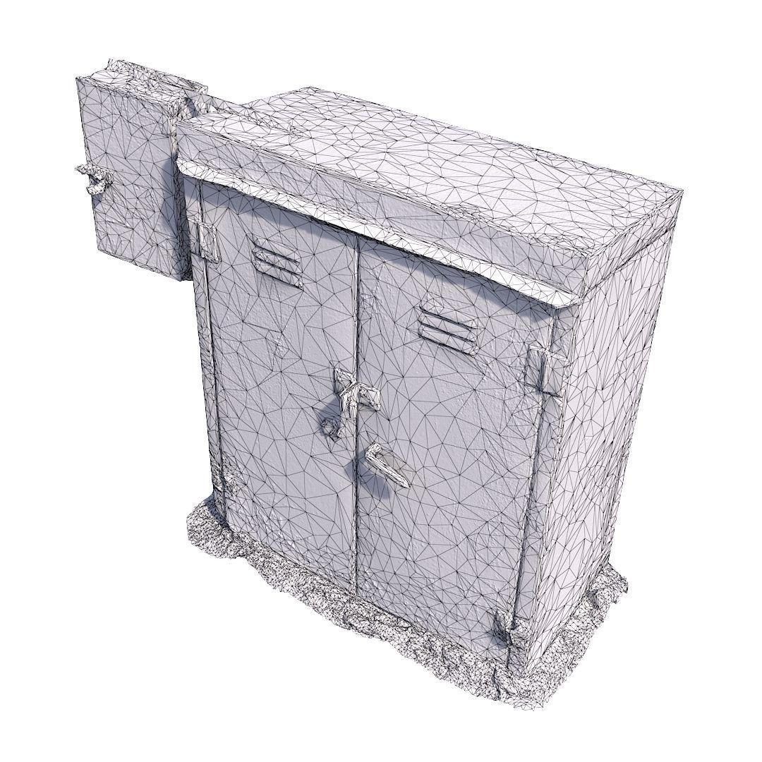 Electrical box withe scan 9 Low-poly 3D model_14