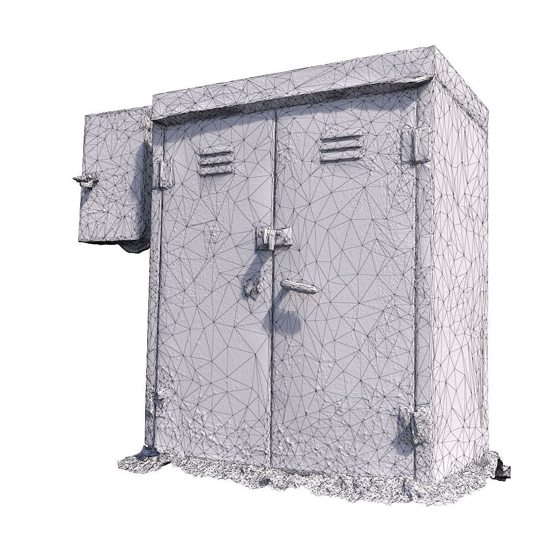 Electrical box withe scan 9 Low-poly 3D model_8