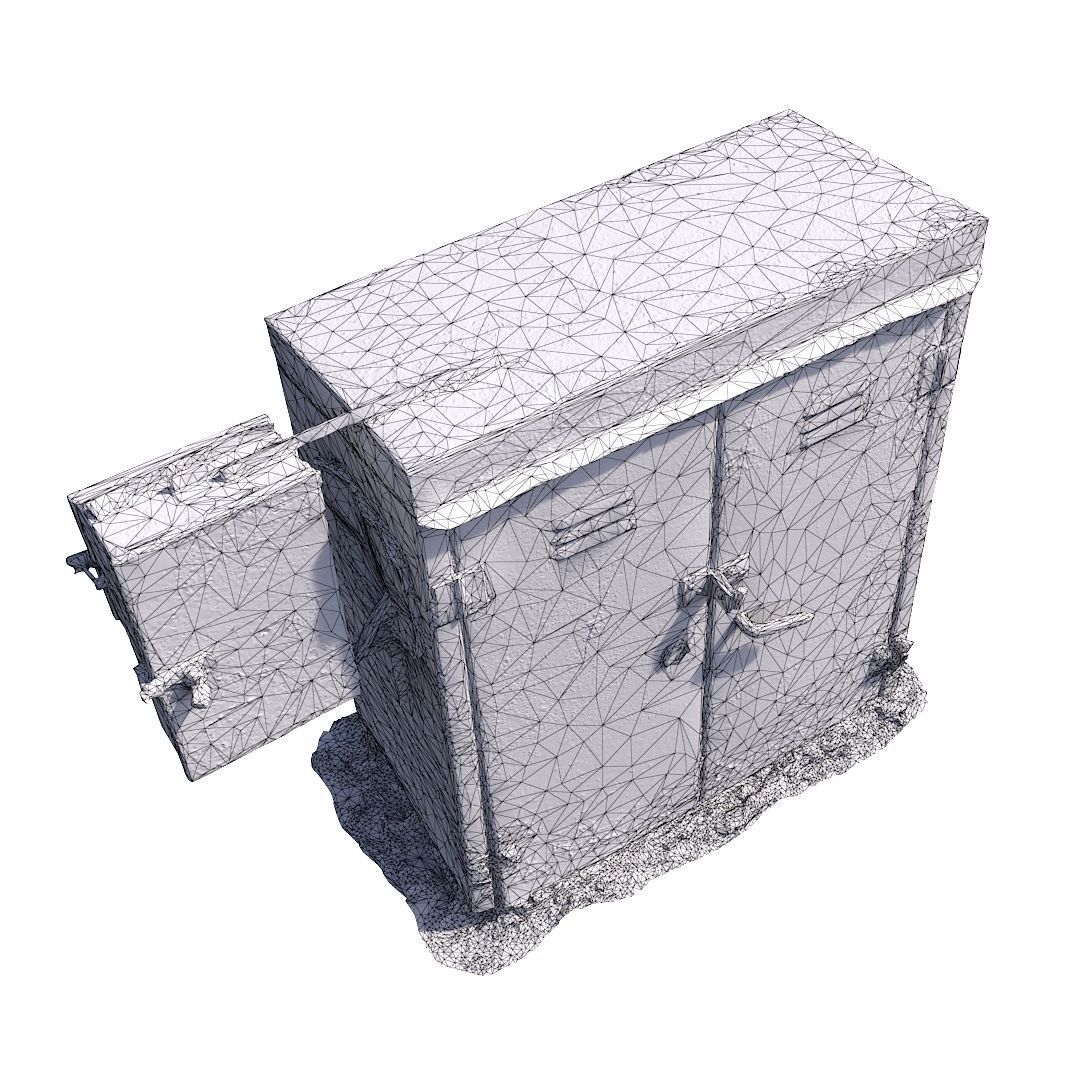 Electrical box withe scan 9 Low-poly 3D model_13