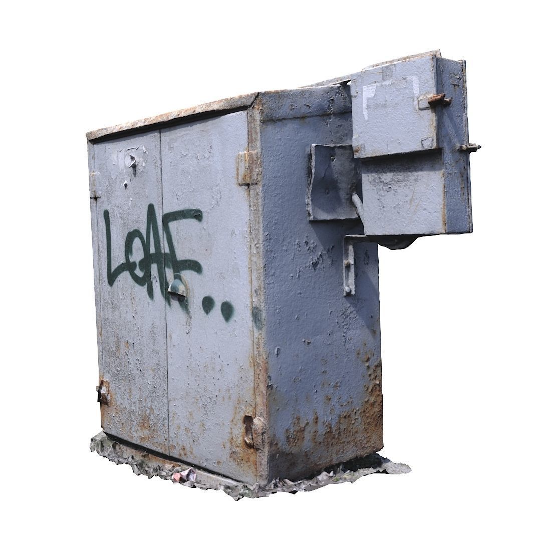 Electrical box withe scan 9 Low-poly 3D model_3