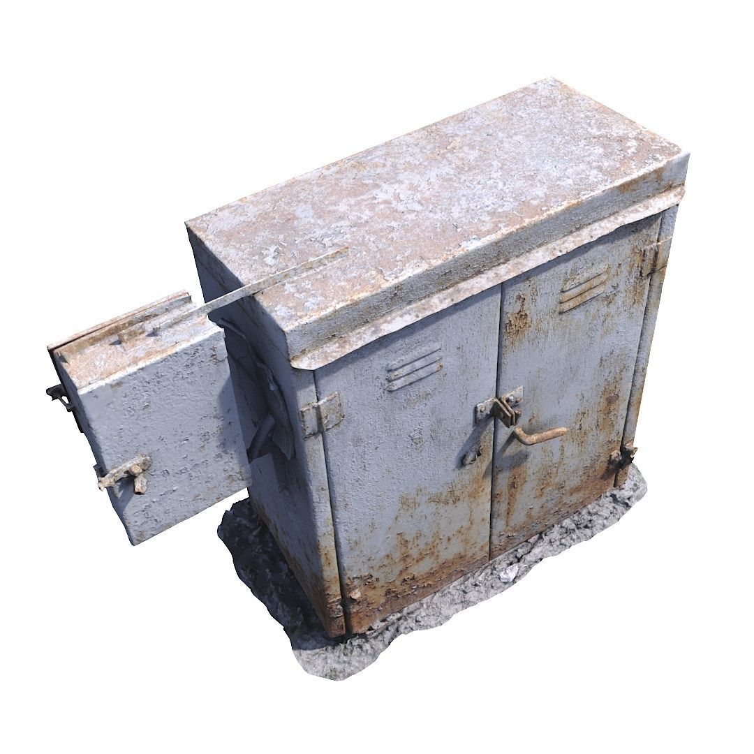 Electrical box withe scan 9 Low-poly 3D model_5