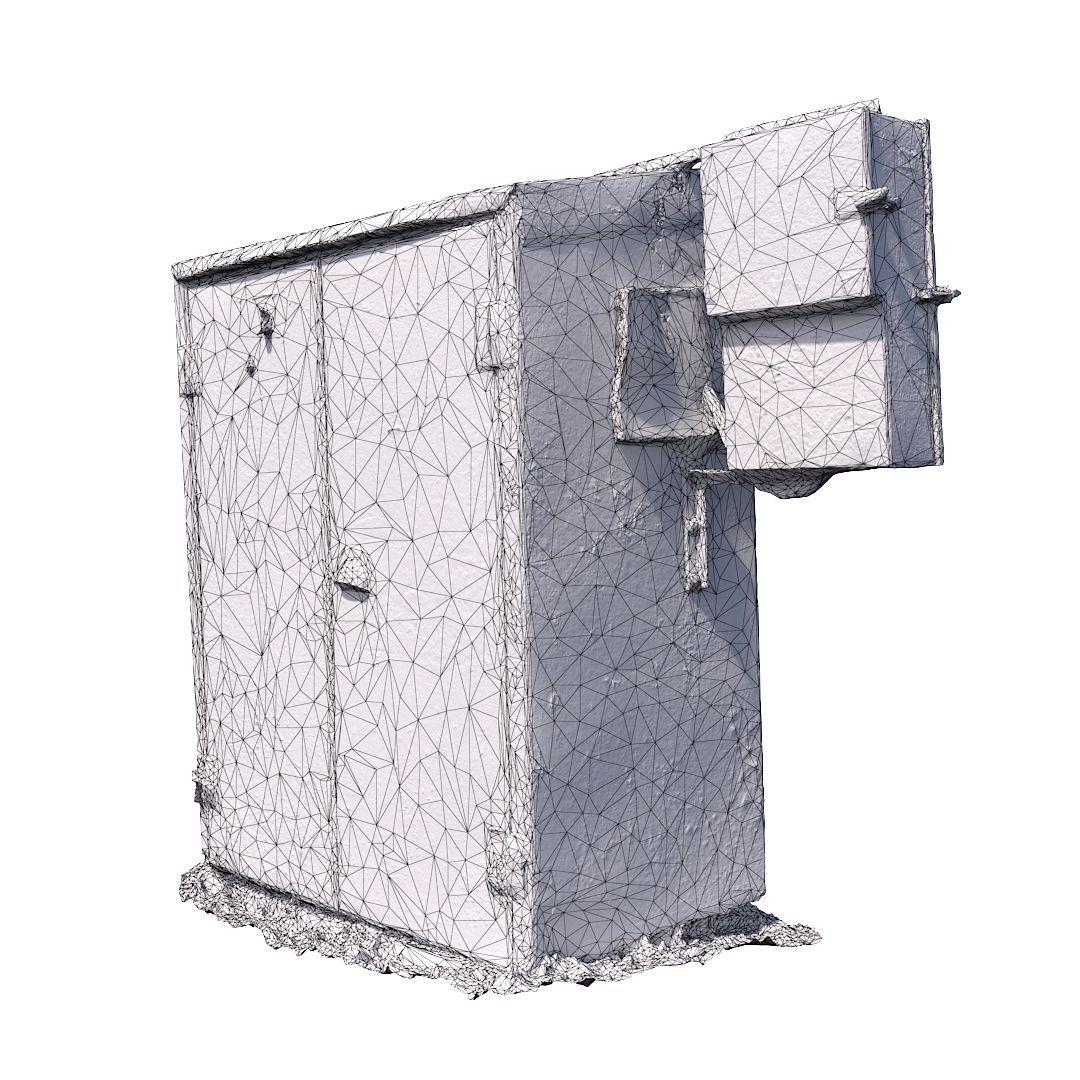 Electrical box withe scan 9 Low-poly 3D model_11
