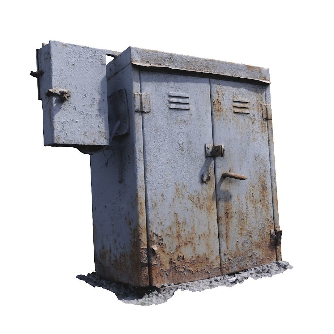 Electrical box withe scan 9 Low-poly 3D model_4