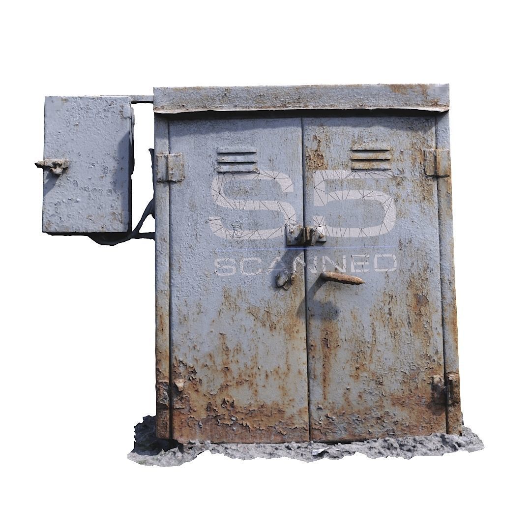 Electrical box withe scan 9 Low-poly 3D model_1