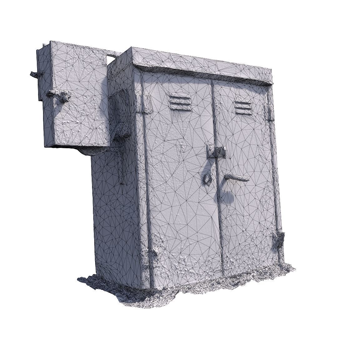 Electrical box withe scan 9 Low-poly 3D model_12