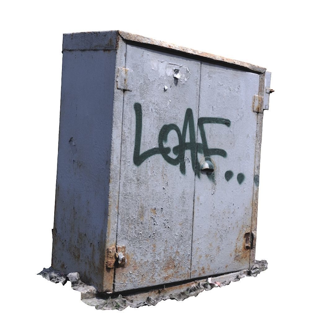 Electrical box withe scan 9 Low-poly 3D model_2