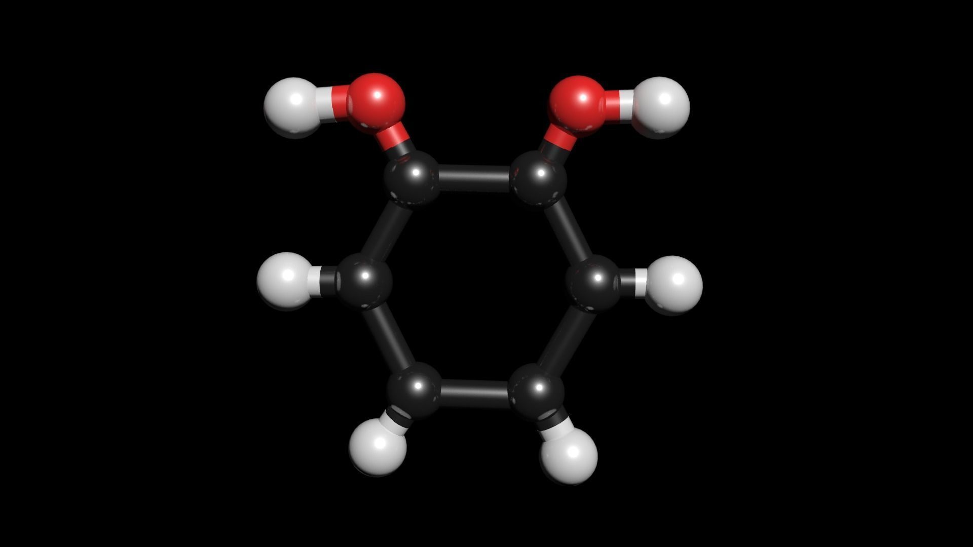 Catechol 3D Model C6H6O2 3D model_1