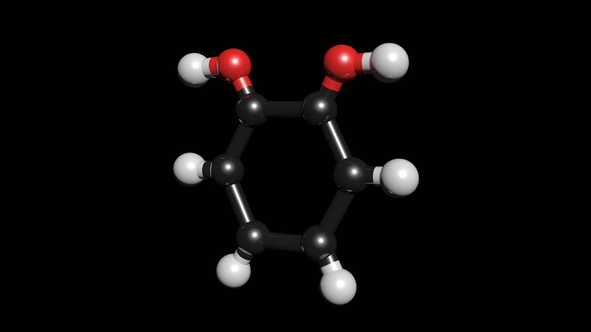 Catechol 3D Model C6H6O2 3D model_3