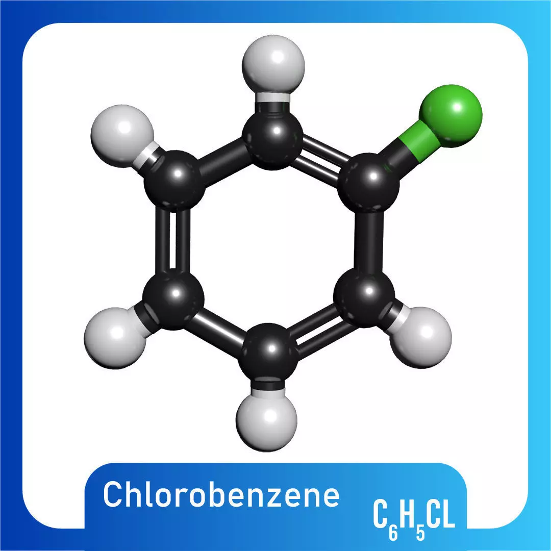 Chlorobenzene 3D Model C6H5Cl 3D model_0