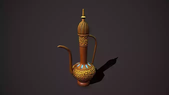 Magic kettle Low-poly 3D model Magic kettle Low-poly 3D model