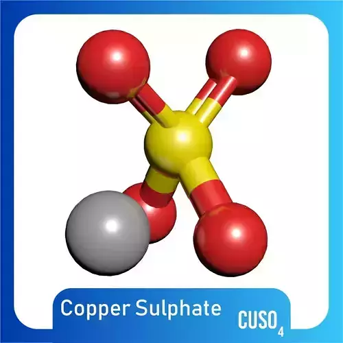 Copper Sulphate 3D Model CuSO4 
