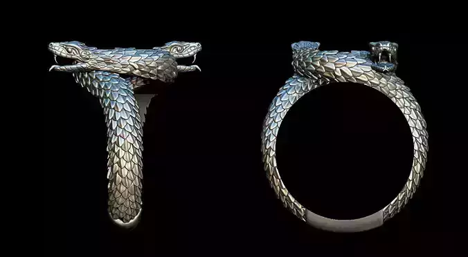 Snake ring 3D print model