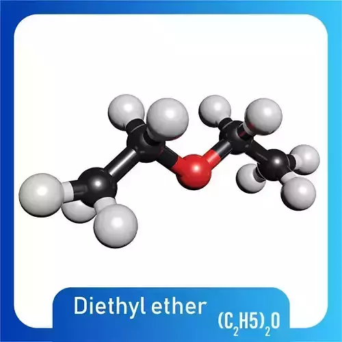 Diethyl ether 3D Model C2 H5-2O