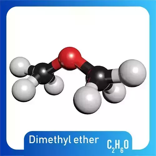 Dimethyl ether 3D Model C2H6O 3D model