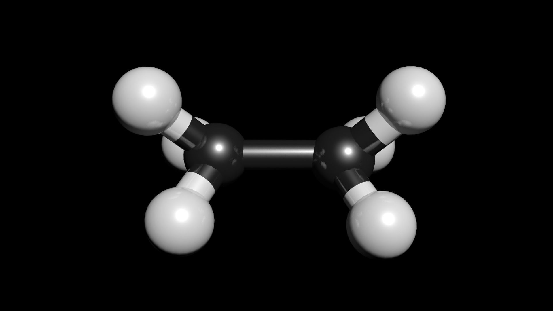 Ethane 3D Model C2H6  3D model_1