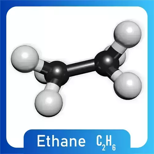 Ethane 3D Model C2H6  3D model
