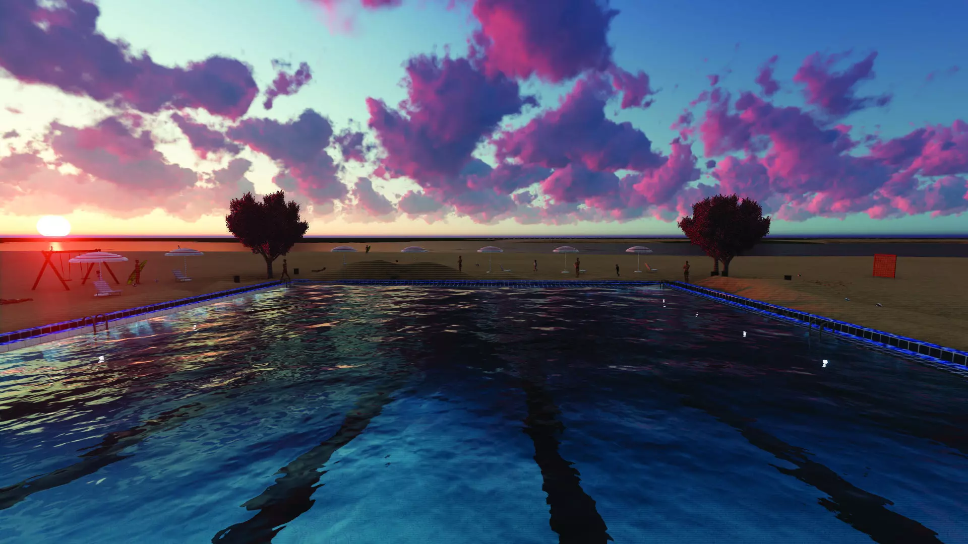 Swimming Pool 3D model_0