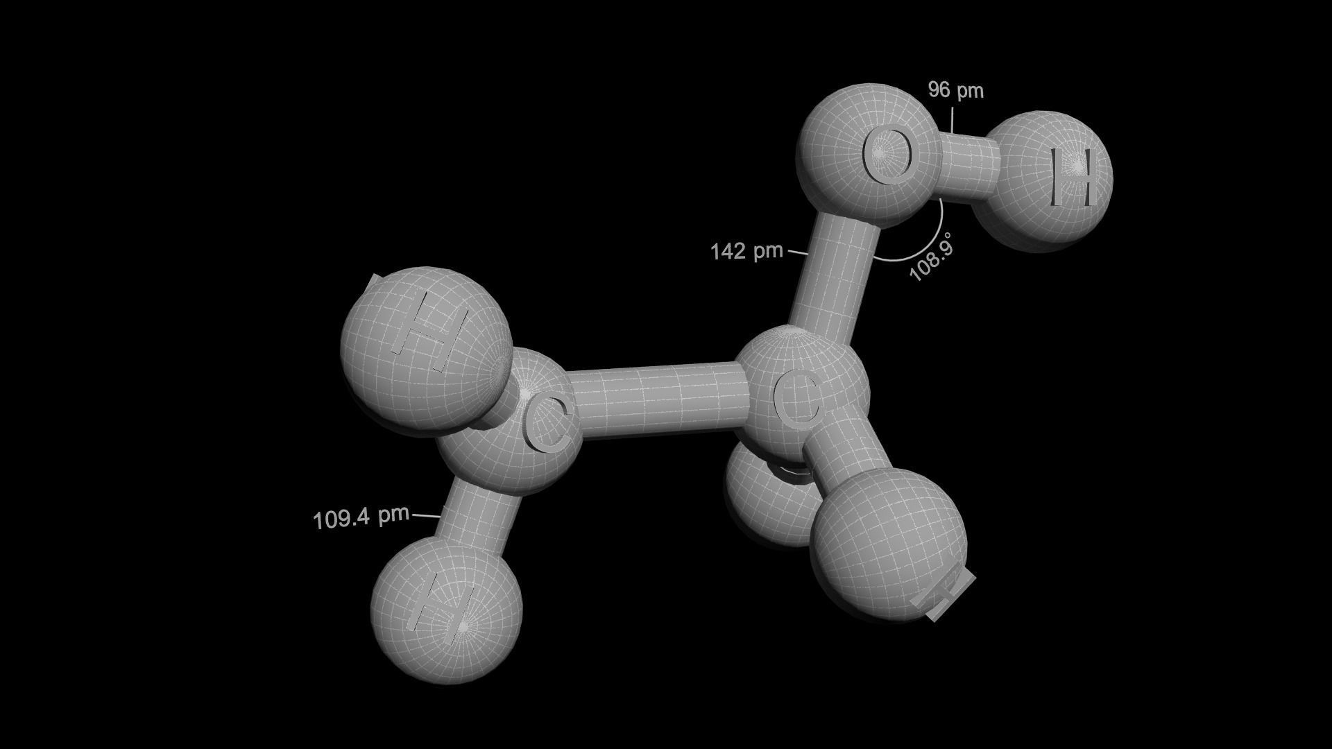 Ethanol 3D Model C2H5OH 3D model_6