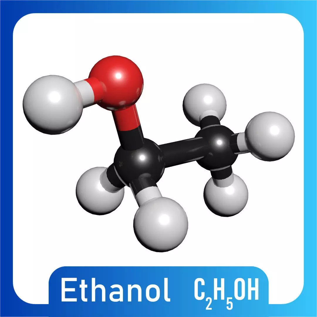 Ethanol 3D Model C2H5OH 3D model_0