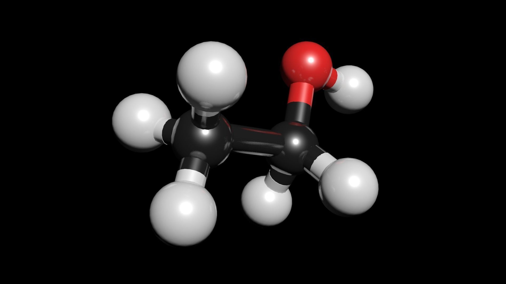 Ethanol 3D Model C2H5OH 3D model_3
