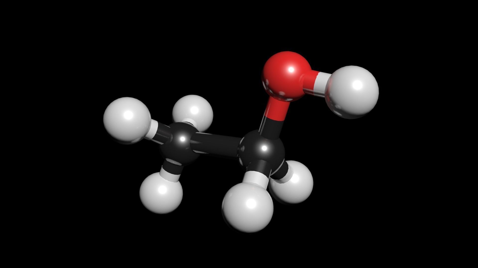 Ethanol 3D Model C2H5OH 3D model_1