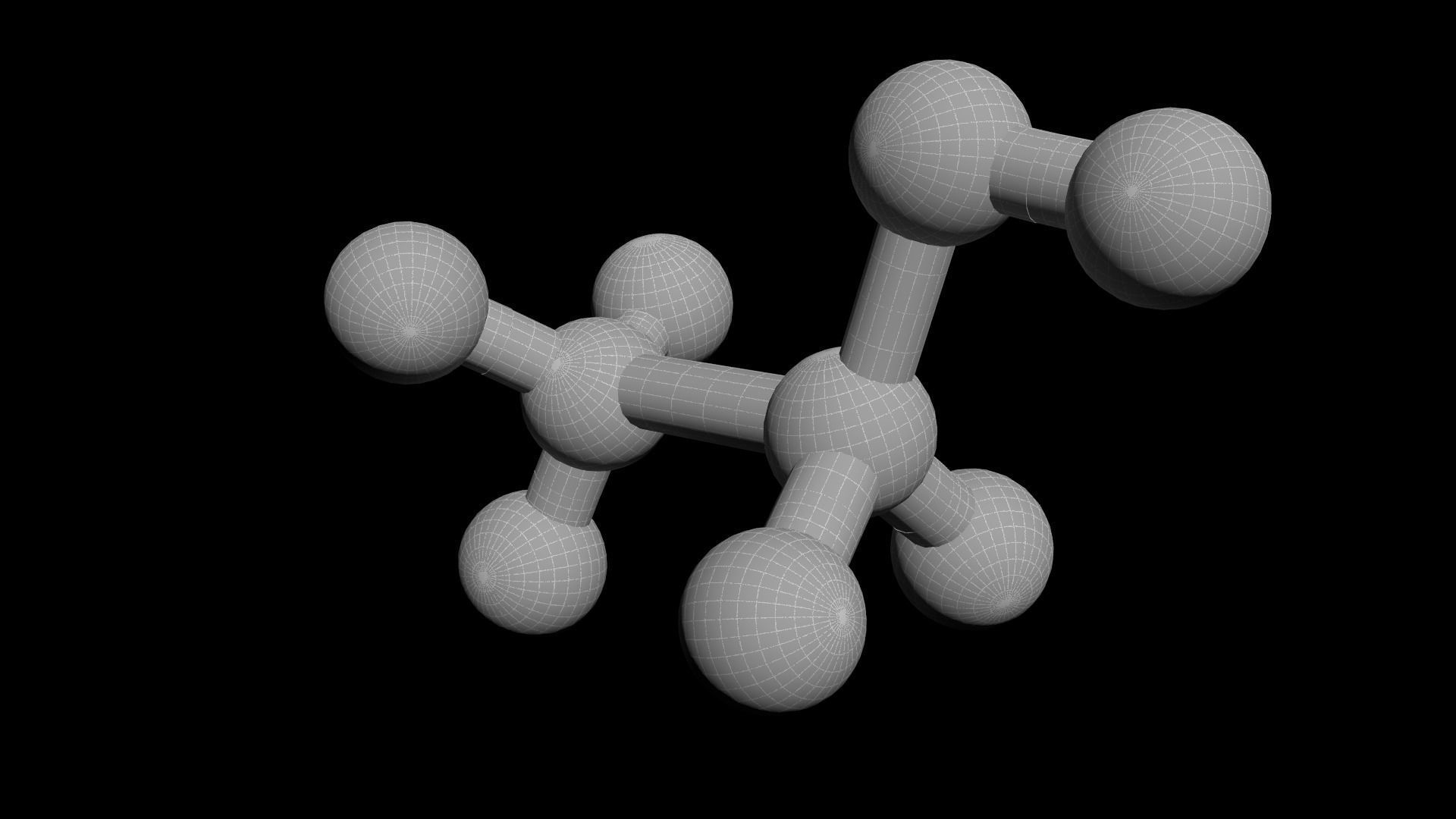 Ethanol 3D Model C2H5OH 3D model_4