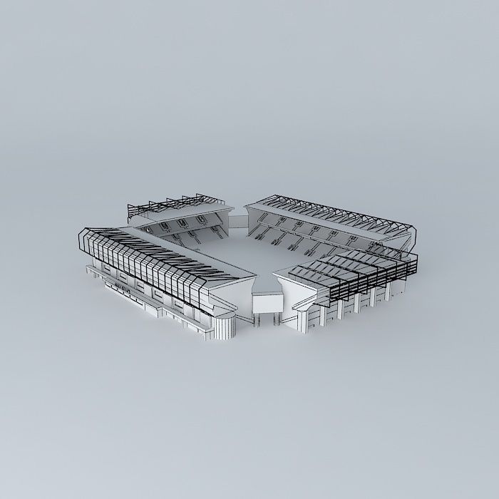 Fantasy stadium Free 3D model_4