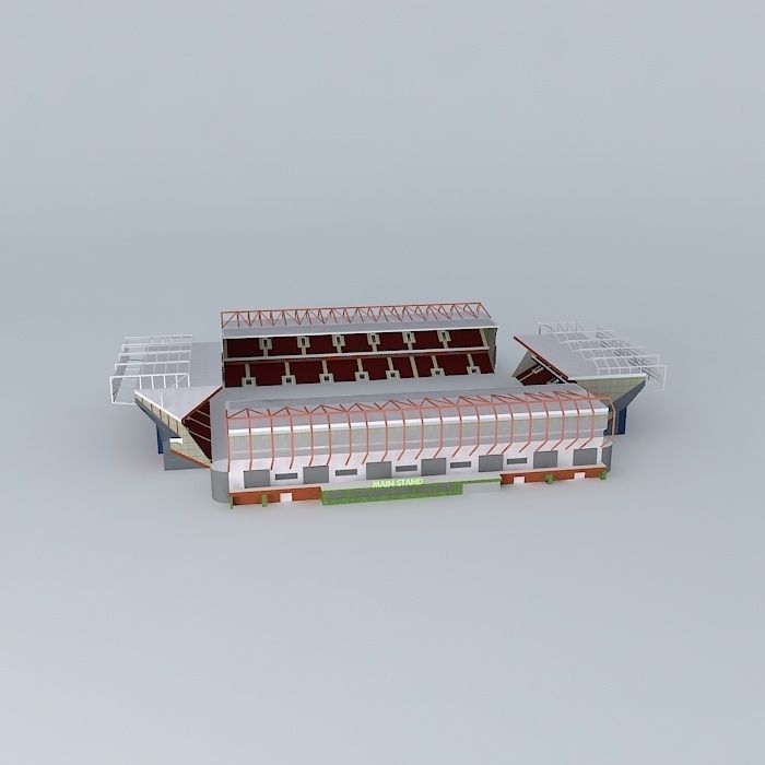 Fantasy stadium Free 3D model_2