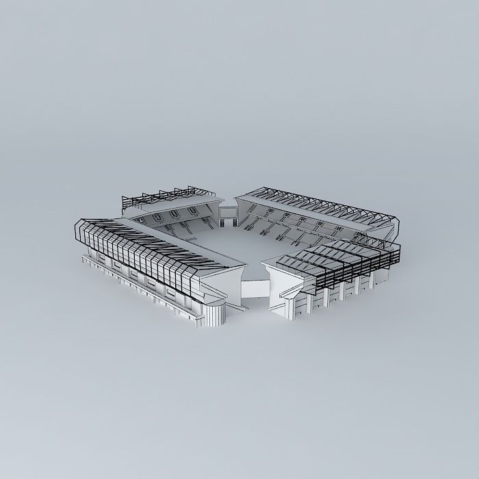Fantasy stadium Free 3D model_3