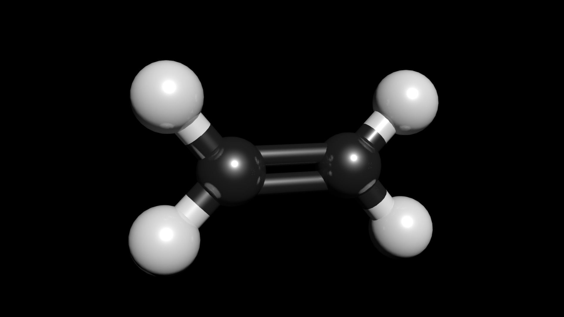 Ethene 3D Model Ethylene C2H4 Free 3D model_1