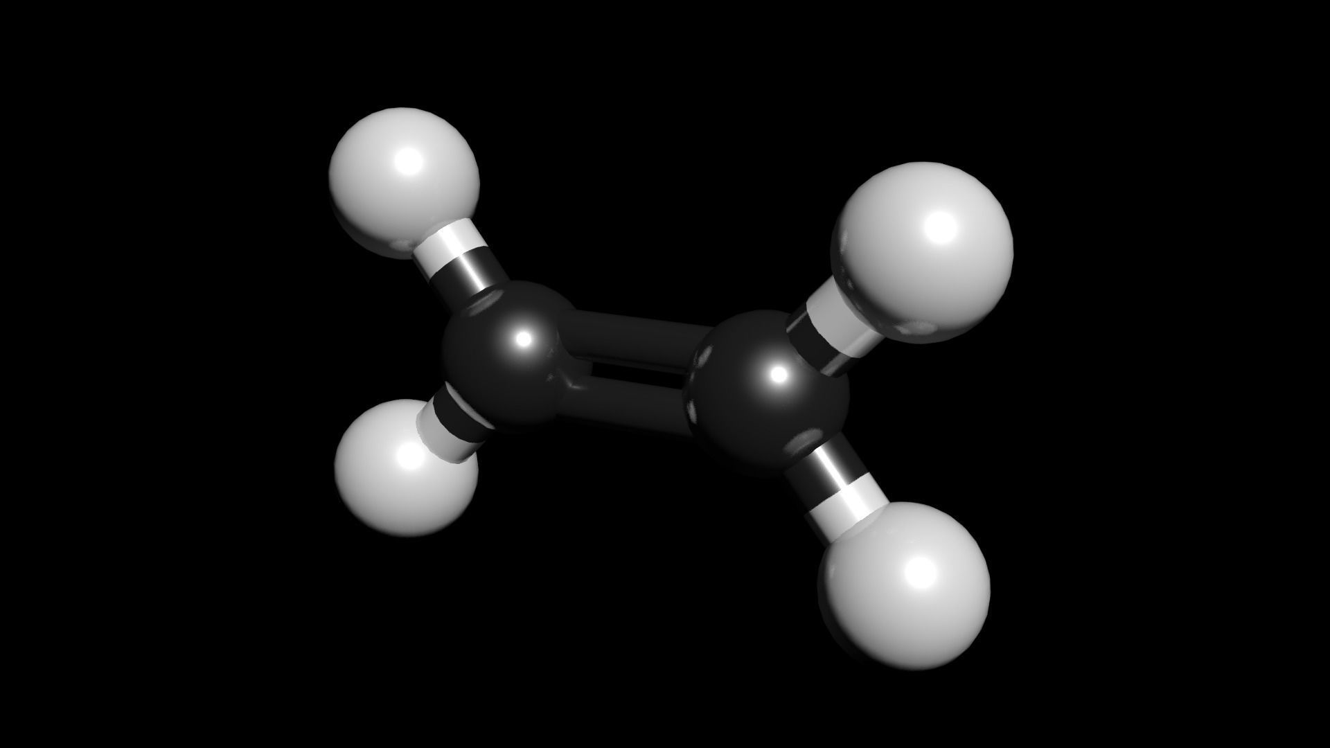 Ethene 3D Model Ethylene C2H4 Free 3D model_2