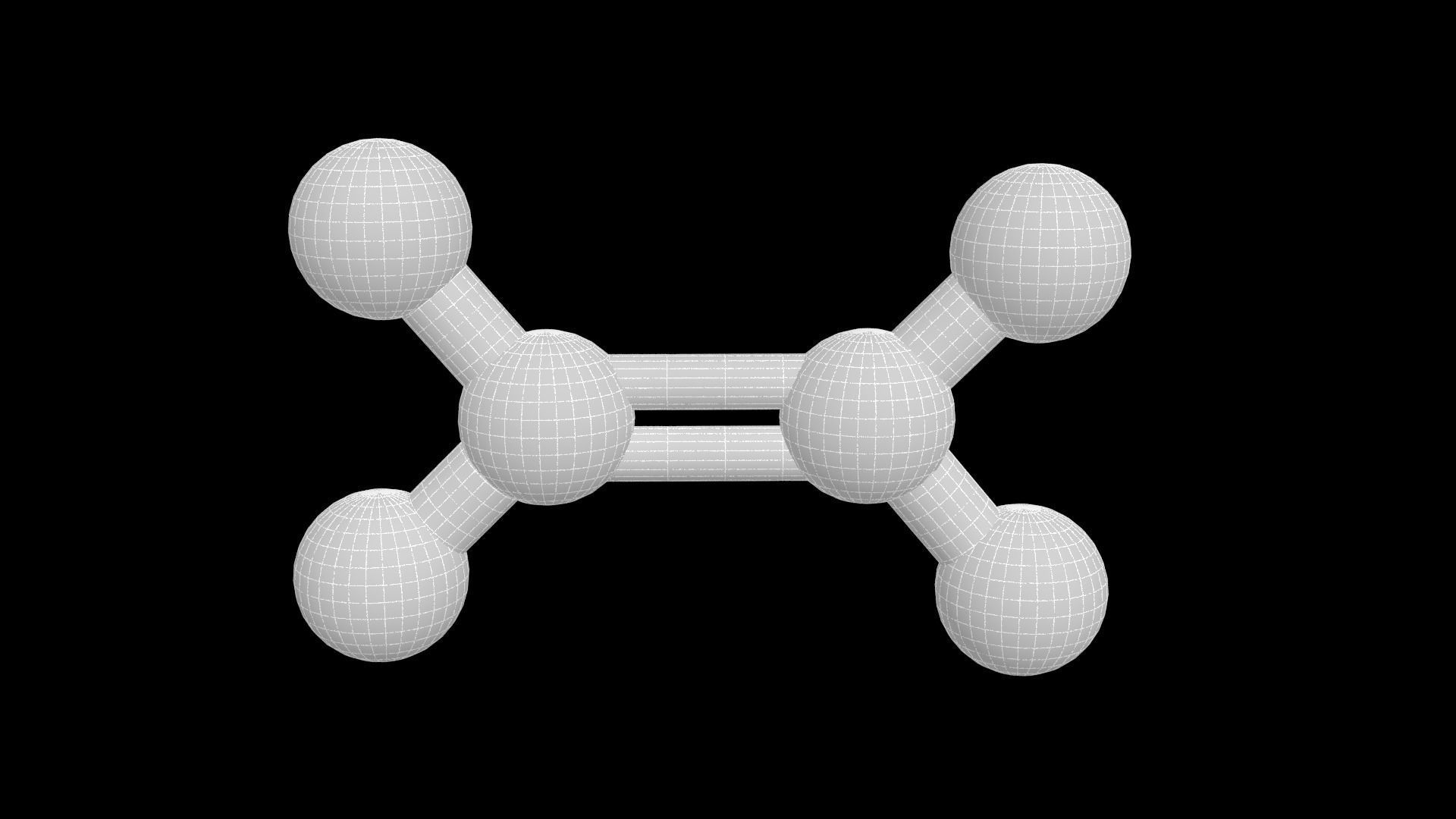 Ethene 3D Model Ethylene C2H4 Free 3D model_4