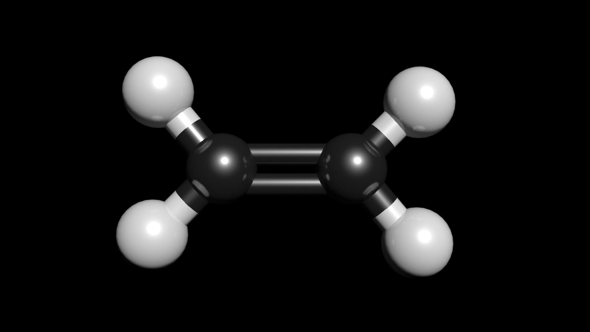 Ethene 3D Model Ethylene C2H4 Free 3D model_3