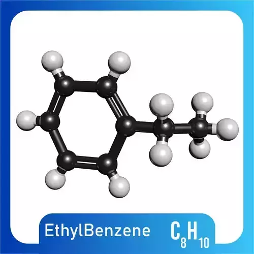 Ethylbenzene 3D Model C8H10