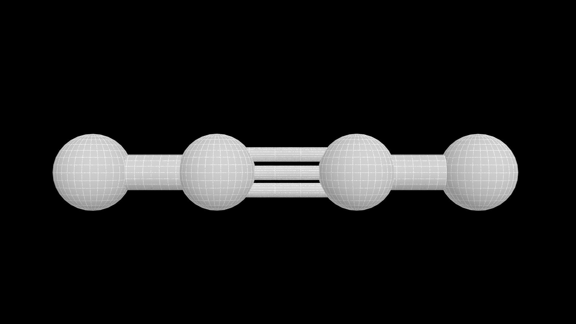 ethyne 3D Model C2H2  Free 3D model_4