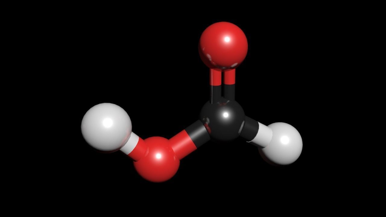 Formic Acid 3D Model CH2O2 Free 3D model_3