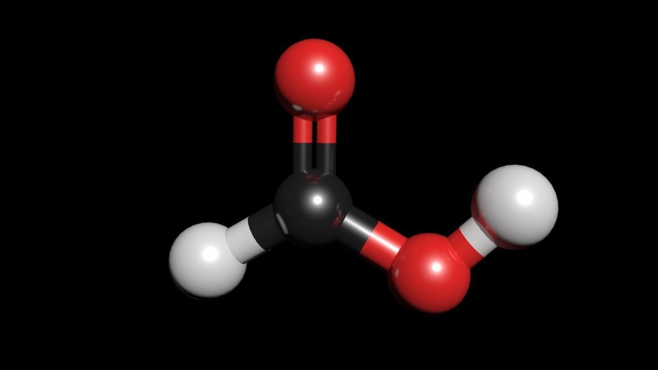 Formic Acid 3D Model CH2O2 Free 3D model_1