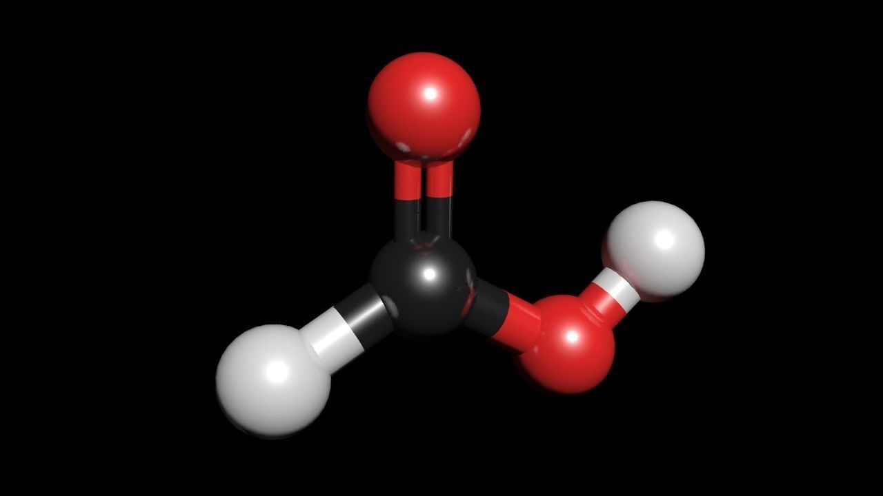 Formic Acid 3D Model CH2O2 Free 3D model_2