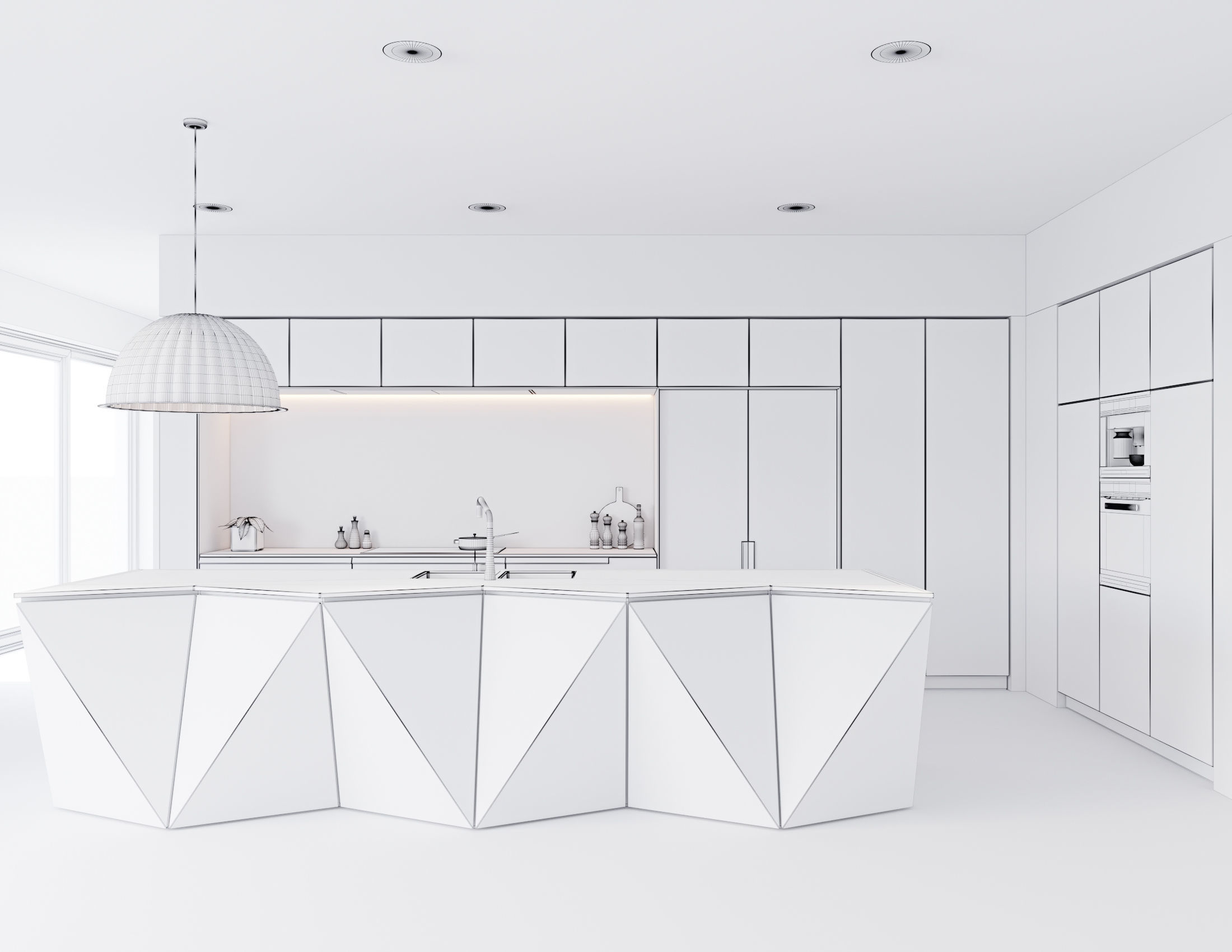 Kitchen 2 3D model_10