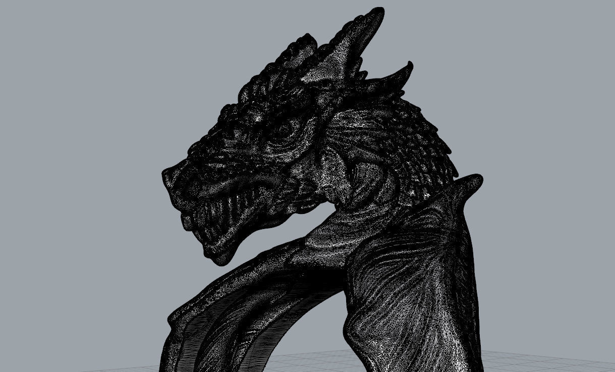 Dragon ring 3D print model_7